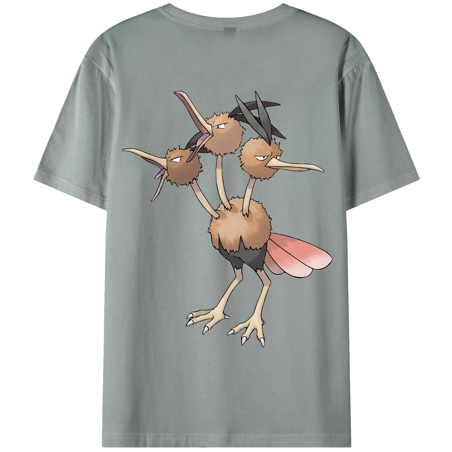（画像用） ポケットモンスター Pokémon 綿100％ メンズ半袖Tシャツ（バックプリント） 通気性